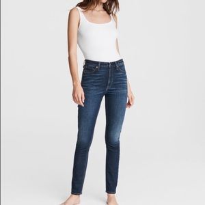 Rag and Bone High Rise Ankle Skinny Jean